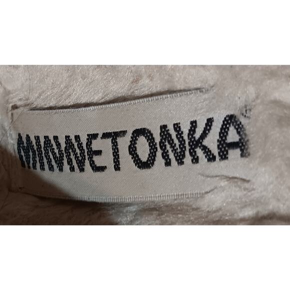 Minnetonka Lodge Trapper Womens Slipper Size 8M Brown Speckled on Top - Picture 2 of 8